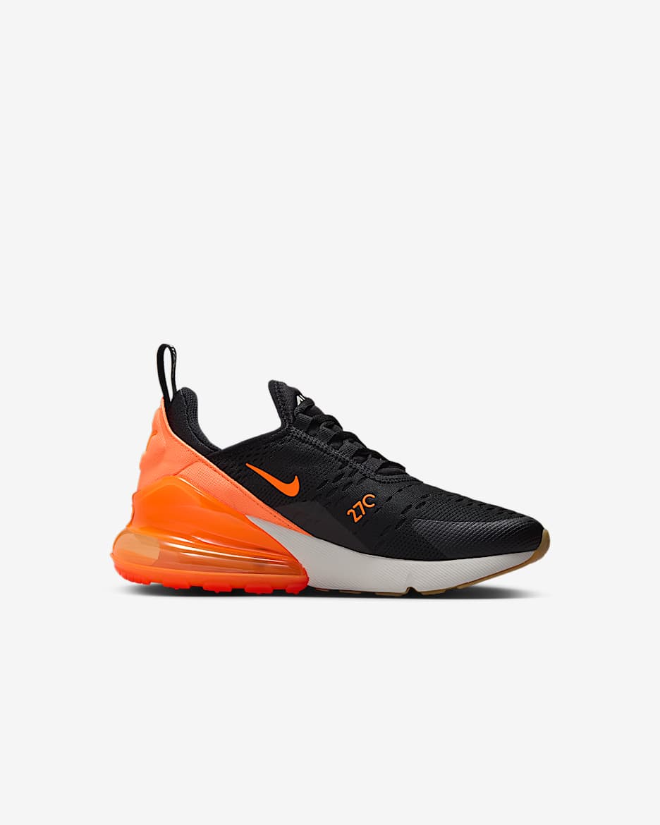 Nike air max 270 grey and orange discount